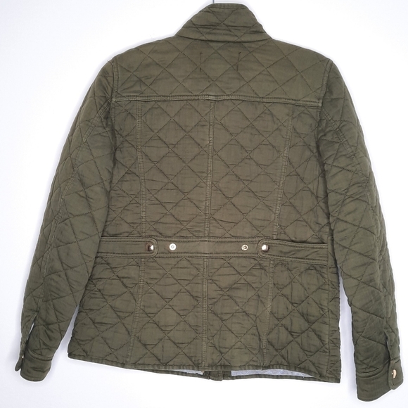 J.Crew Deep Moss Quilted Downtown Field Jacket S - Picture 5 of 8